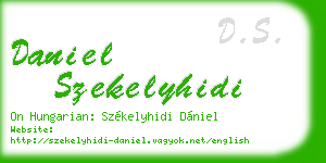 daniel szekelyhidi business card