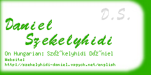 daniel szekelyhidi business card